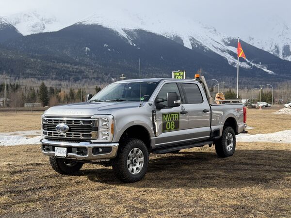 Northwest Truck Rentals silver mine-ready pickup equipped for northern worksites