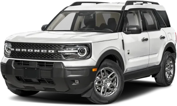 White Ford Bronco 4x4 SUV rental option